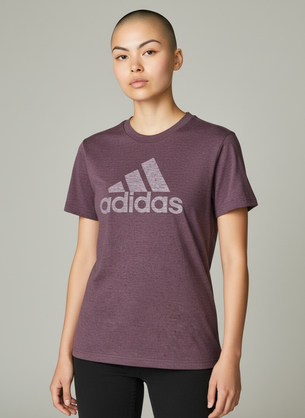 Adidas Women's Future Icons Winners 3.0 Short Sleeve T-Shirt in Burgundy Melange